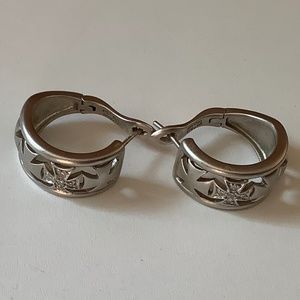 Elizabeth Showers Sterling Silver Hoop Earrings